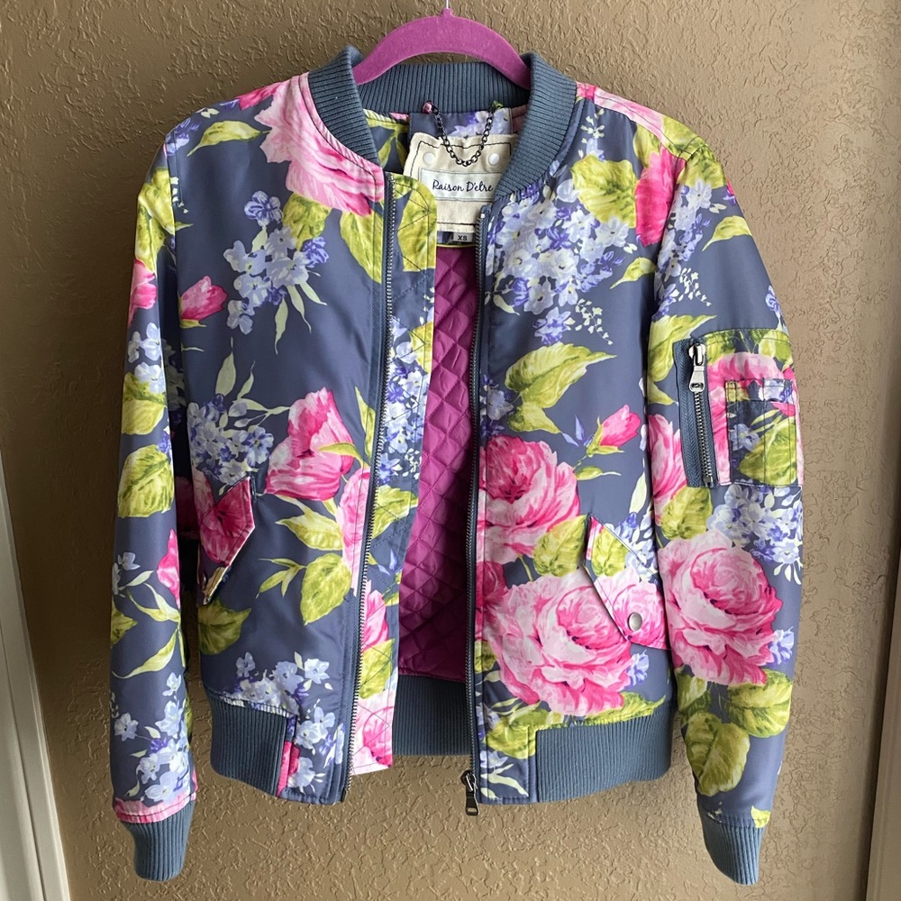 Raison D’etre Floral Bomber jacket